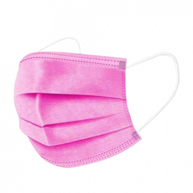 3 Ply Disposable Face Mask (Pink)