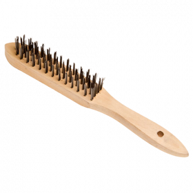 5 Row Wooden Handle Wire Brush