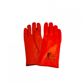 Bayaan PVC Fluorescent Orange Freezer Gloves 27cm