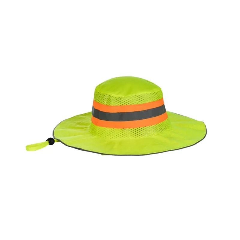 Bayaan Brimmed Bush Hat With Reflective Tape Orange 