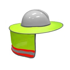 Bayaan Lime Sun Protector For Hard Hat 