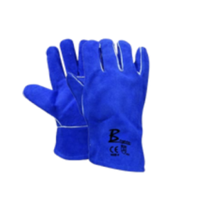 Blue Lined Wrist Length Bayaan Premium Quality Welding Gloves CE