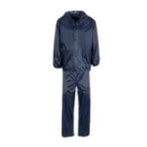 Navy PVC Rain Suit Heavy Duty 
