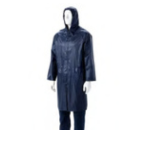 Navy Rubberised Rain Coat 