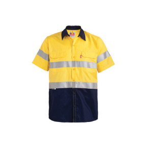 HI-VIS Short Sleeve Shirt 100% Cotton
