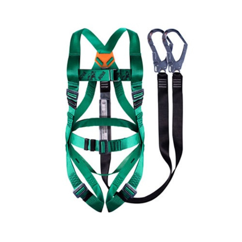 BOVA Belted Harness Featuring, Double Leg Lanyard with Scaffolding Hooks