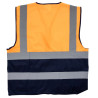 Two Tone Signaling Jacket Orange and Navy