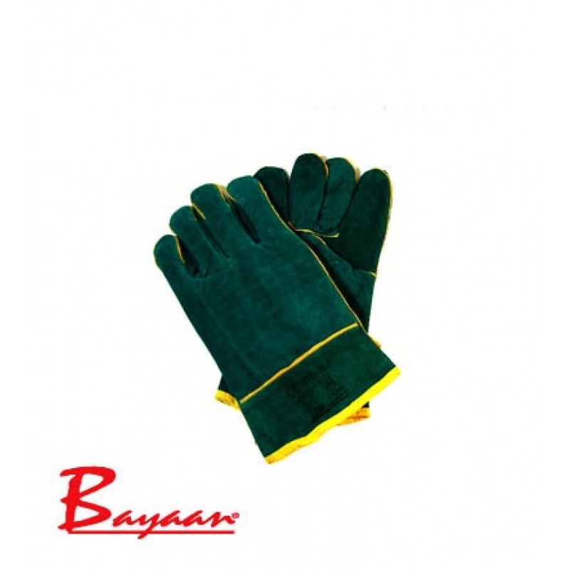 Bayaan Green Lined Wrist Welding Glove