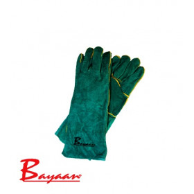 Green Lined Elbow Welding Glove