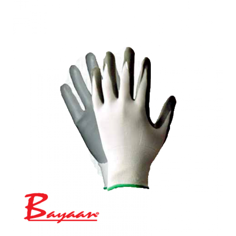 Bayaan Nitrile with Polyester Glove