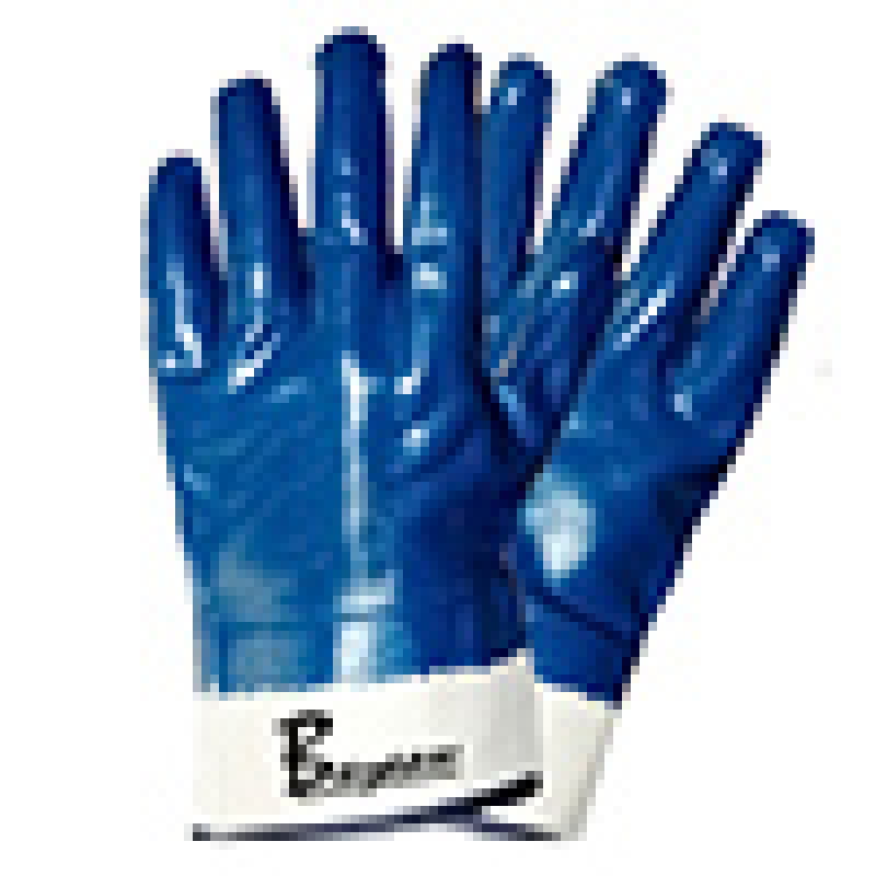 Bayaan Blue Nitrile Canvas Cuff Glove